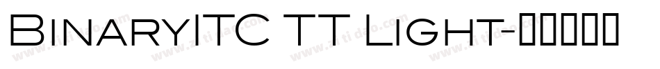 BinaryITC TT Light字体转换